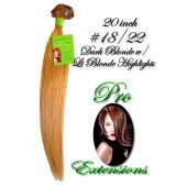 Remi Clip Hair Extensions 20"- #18/22